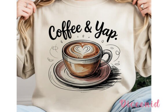 Download Coffee and Yap Latte Art PNG Clipart - Premium Bundle